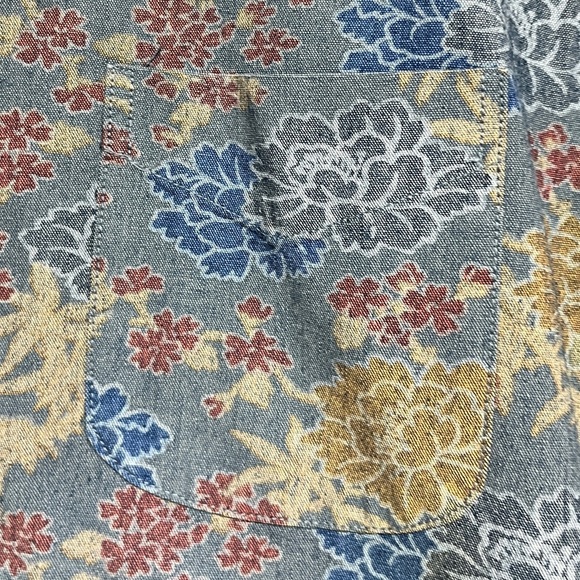 J.Crew Floral Print Short Sleeve Shirt - 100% Cotton - Approx Size M - Picture 3 of 8